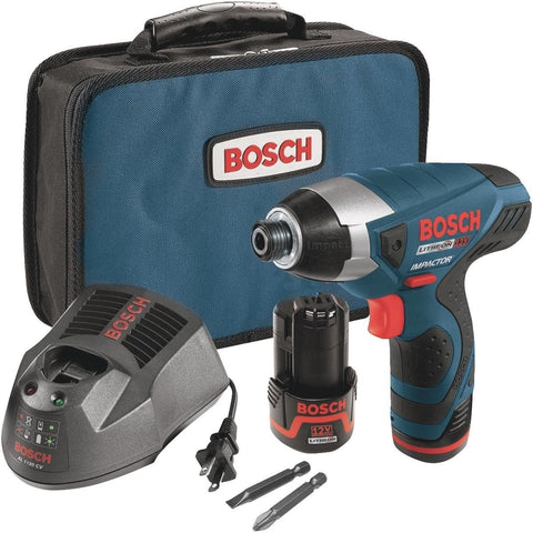 Ensemble visseuse impact 1/4'' hexagonale 12V