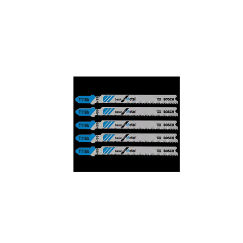 Lames de scie sauteuse à pied en T Basic for Metal de 3-5/8 po à 17-24 dents par pouce, 5 pièces