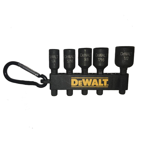 ENSEMBLE  DOUILLE MAGNÉTIQUE 5PCS 1/4'' À 1/2''  X 1/4''HEX