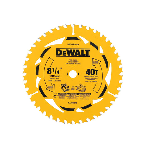 Lame de scie circulaire, 8-1/4'', 40 dents