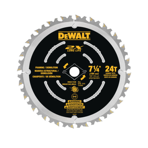 LAME SCIE CIRCULAIRE 7-1/4'' X  24 DENTS