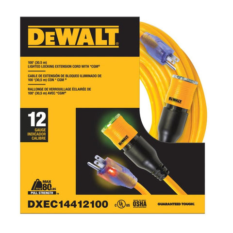 CORDE ÉLECTRIQUE 12/3 X 100' -50° AVEC PROLOCK