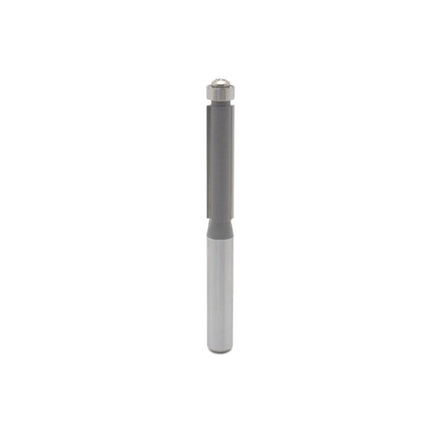 Mèche toupie 1/4'' de diamètre, pointe en carbure, embout affleurant avec roulement à billes, 2 cannelures, tige 1/4'', longueur 2-1/2''