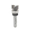 Mèche toupie 1/2'' de diamètre, pointe en carbure, embout modèle avec roulement à billes central, 2 cannelures, tige 1/4'', longueur 2''