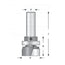 Mèche toupie 3/4'' de diamètre, pointe en carbure, embout modèle avec roulement à billes central, 2 cannelures, tige 1/2'', longueur 3 5/8''