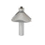 Mèche toupie 2'' de diamètre, pointe en carbure, chanfreins avec roulement à billes, 2 cannelures, tige 1/2'', longueur 2 5/8''