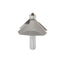 Mèche toupie 2 1/2'' de diamètre, pointe en carbure, embouts chanfreinés avec roulement à billes, 2 cannelures, tige 1/2'', longueur 2 13/16''