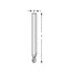 Mèche toupie 7/32'' de diamètre, carbure monobloc, embout droit Seal, 2 cannelures, tige 1/4'', longueur 2 9/16''