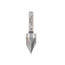 Mèche à graver, 9/16'' de diamètre, carbure monobloc,  3 cannelures, tige 1/4'', longueur 2 1/4''