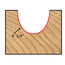 Mèche toupie 1/2'' de diamètre, pointe en carbure, embout pour boîte de noyau, 2 cannelures, tige de 1/4'', longueur de 1 1/2''