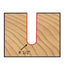Mèche toupie 1'' de diamètre, pointe en carbure, embout à noyau, 2 cannelures, tige 1/2'', longueur 2 3/4''