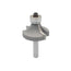 Mèche toupie 1 1/4'' de diamètre, pointe en carbure, embout arrondi avec roulement à billes 1/2'', 2 cannelures, tige 1/4'', longueur 2 1/6''