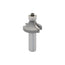 Mèche toupie 1 1/4'' de diamètre, pointe en carbure, embout arrondi avec roulement à billes 1/2'', 2 cannelures, tige 1/2'', longueur 2 7/16''