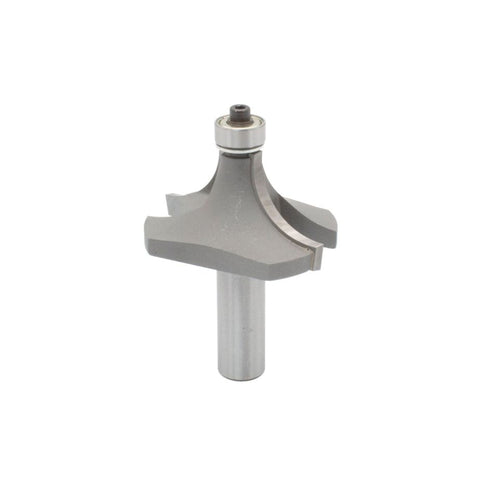 Mèche toupie 2'' de diamètre, pointe en carbure, embout arrondi avec roulement à billes 1/2'', 2 cannelures, tige 1/2'', longueur 2 3/4''