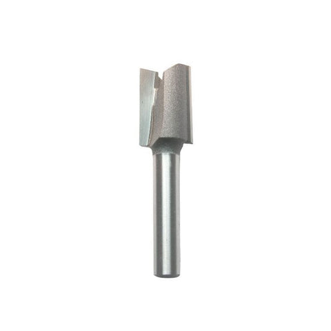 Mèche toupie 3/4'' de diamètre, pointe en carbure, mèche à mortaiser, 2 cannelures, tige 1/4'', longueur 2''