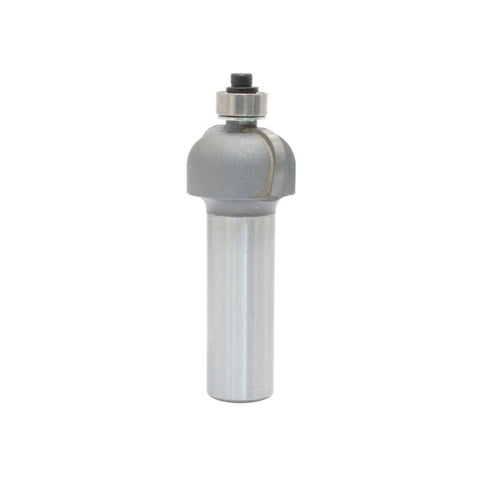 Mèche toupie 7/8'' de diamètre, pointe en carbure, embout à anse avec roulement à billes, 2 cannelures, tige 1/2'', longueur 2 7/16''