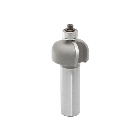 Mèche toupie 1'' de diamètre, pointe en carbure, embout à anse avec roulement à billes, 2 cannelures, tige 1/2'', longueur 2 7/16''