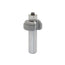 Mèche toupie 1 1/8'' de diamètre, pointe en carbure, embout à doucine romaine avec roulement à billes, 2 cannelures, tige de 1/2'', longueur de 2 3/8''