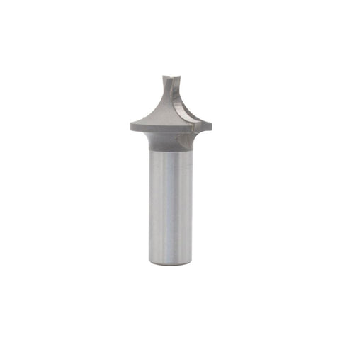 Mèche toupie 1'' de diamètre, pointe en carbure, embouts arrondis avec pointe d'alésage, 2 cannelures, tige de 1/2'', longueur de 2 1/8''