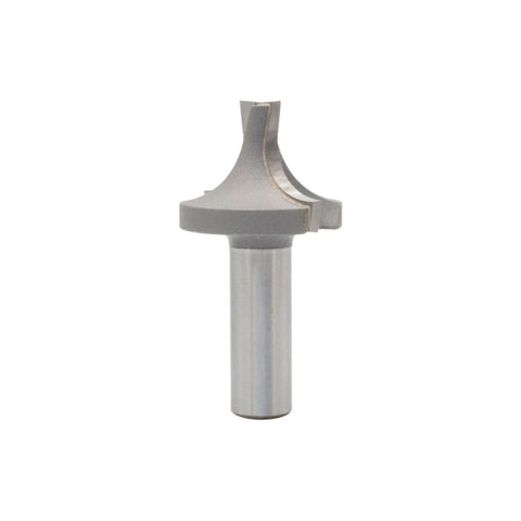 Mèche toupie 1 3/8'' de diamètre, pointe en carbure, embouts arrondis avec pointe d'alésage, 2 cannelures, tige de 1/2'', longueur de 2 3/4''