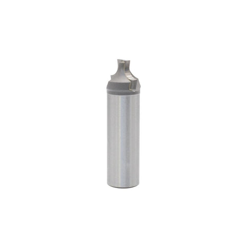 Mèche toupie 5/8'' de diamètre, pointe en carbure, embouts arrondis avec pointe d'alésage, 2 cannelures, tige de 1/2'', longueur de 1 1/2''