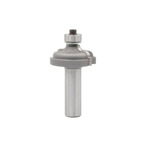Mèche toupie 1 3/8'' de diamètre, pointe en carbure, embout à filet Ogee avec roulement à billes, 2 cannelures, tige 1/2'', longueur 2 1/2''
