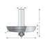 Mèche toupie 2 1/2'' de diamètre, pointe en carbure, embout à panneau surélevé classique, 2 cannelures, tige 1/2'', longueur 2 3/8''