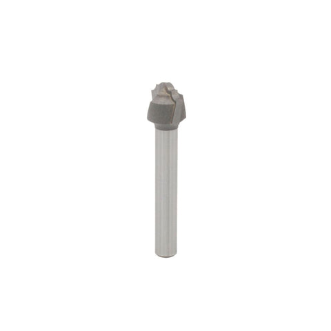 Mèche toupie 1/2'' de diamètre, pointe en carbure, embout plongeant classique, 2 cannelures, tige 1/4'', longueur 2''