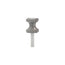 Mèche toupie 1 1/32'' de diamètre, pointe en carbure, embout demi-rond, 2 cannelures, tige de 1/4'', longueur de 2 1/8''
