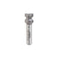 Mèche toupie 17/32'' de diamètre, pointe en carbure, embout demi-rond, 2 cannelures, tige 1/4'', longueur 1 5/8''