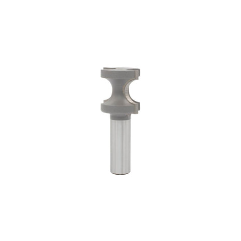 Mèche toupie 1 1/32'' de diamètre, pointe en carbure, embout demi-rond, 2 cannelures, tige de 1/2'', longueur de 2 1/2''