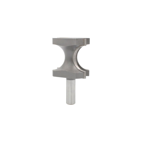 Mèche toupie 2'' de diamètre, pointe en carbure, embout demi-rond, 2 cannelures, tige 1/2'', longueur 3 1/2''