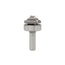 Mèche toupie 1 3/8'' de diamètre, pointe en carbure, fraise à rainurer à fond plat avec roulement à billes supérieur, 2 cannelures, tige de 1/2'', longueur de 2 5/8''