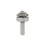 Mèche toupie 1 3/8'' de diamètre, pointe en carbure, fraise à rainurer à fond plat avec roulement à billes supérieur, 2 cannelures, tige de 1/2'', longueur de 2 5/8''