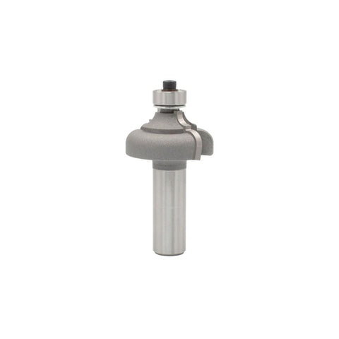 Mèche toupie 1-3/8'' de diamètre, pointe en carbure, embout à filet Ogee avec roulement à billes, 2 cannelures, tige 1/2'', longueur 2-9/16''