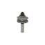 Mèche toupie 1-5/8'' de diamètre, pointe en carbure, embout de rail et de montant réversible, 1 pièce, 2 cannelures, tige de 1/2'', longueur de 3''