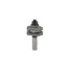 Mèche toupie 1-5/8'' de diamètre, pointe en carbure, embout droit réversible pour rail et montant, 2 cannelures, tige de 1/2'', longueur de 3''