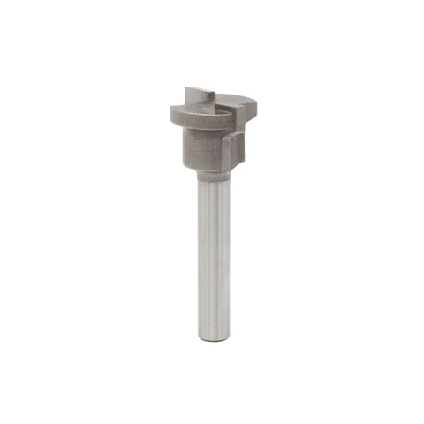 Mèche toupie 1'' de diamètre, pointe en carbure, embout de joint de colle pour tiroir verrouillable, 2 cannelures, tige de 1/2'', longueur de 1-7/8''