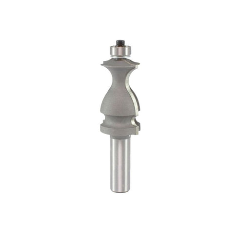 Mèche toupie 1-1/16'' de diamètre, pointe en carbure, embout de moulage, 2 cannelures, tige de 1/2'', longueur de 3-1/2''