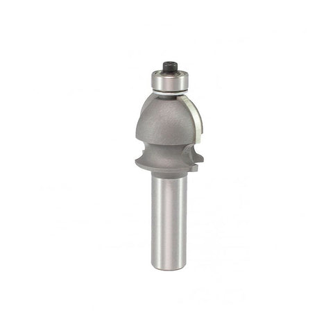 Mèche toupie 1'' de diamètre, pointe en carbure, foret de formage de bord, 2 cannelures, tige 1/2'', longueur 2-7/8''