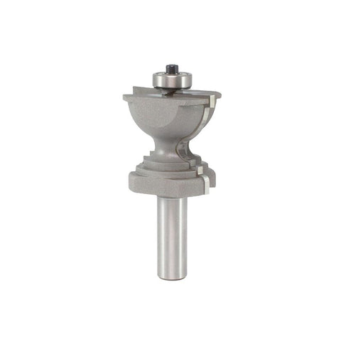 Mèche toupie 1-5/8'' de diamètre, pointe en carbure, embout de moulage, 2 cannelures, tige de 1/2'', longueur de 3-1/2''