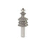 Mèche toupie 1-3/8'' de diamètre, pointe en carbure, foret de formage de bord, 2 cannelures, tige de 1/2'', longueur de 3-1/2''