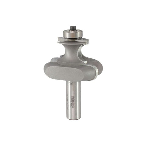 Mèche toupie 2'' de diamètre, pointe en carbure, embout de canoë avec roulement à billes, 2 cannelures, tige de 1/2'', longueur de 3-1/8''
