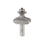 Mèche toupie 2'' de diamètre, pointe en carbure, embout de canoë avec roulement à billes, 2 cannelures, tige de 1/2'', longueur de 3-1/8''