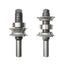 Mèche de toupie 1-5/8'' de diamètre, pointe en carbure, mèche arrondie, 3 cannelures, tige 1/2'', longueur 3-5/8''