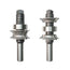 Mèche de toupie 1-5/8'' de diamètre, pointe en carbure, mèche arrondie, 3 cannelures, tige 1/2'', longueur 3-5/8''
