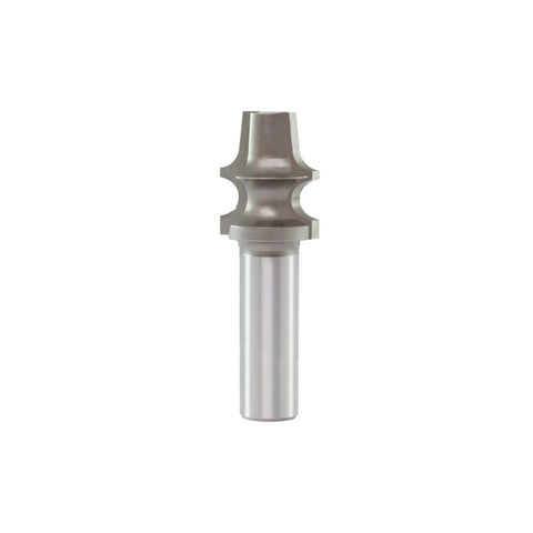 Mèche toupie 7/8'' de diamètre, pointe en carbure, mèche à perler les bords, 2 cannelures, tige de 1/2'', longueur de 2-1/2''