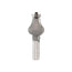 Mèche toupie 1-1/4'' de diamètre, pointe en carbure, embout de main courante avec roulement à billes, 2 cannelures, tige de 1/2'', longueur de 3-3/8''