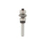 Mèche toupie 3/4'' de diamètre, pointe en carbure, embout convexe avec roulement à billes central, 2 cannelures, tige de 1/4'', longueur de 2-1/4''