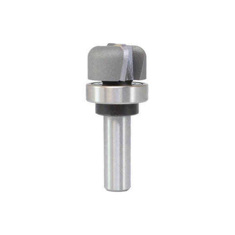Mèche toupie 1-1/8'' de diamètre, embouts plongeants à anse avec roulement à billes central, 2 cannelures, tige de 1/2'', longueur de 2-5/8''